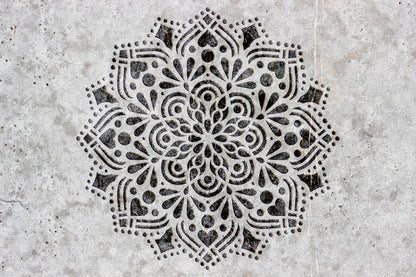 Stencil DFA reusable Round pattern for plaster and paint 0.3-1 mm (C00114)