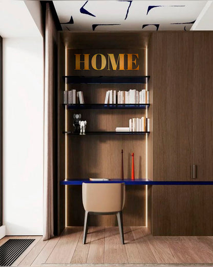 The inscription HOME in a mirror version - modern decor for a cozy space (YA00021)
