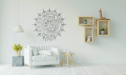 Stencil DFA reusable Round pattern 61 for plaster and paint 0.3-1mm (С00061), 1mm - Under plaster