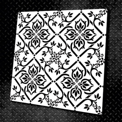 Stencil for decoration DFA square pattern, for putty and paint, 0.3-1mm (K00020)