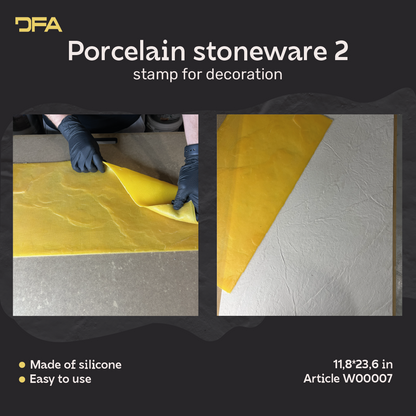 Silicone impression for decoration Ceramogranit 2 (yellow) W00007