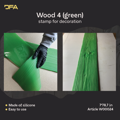 Silicone impression for decoration Tree 4 (green) W00024