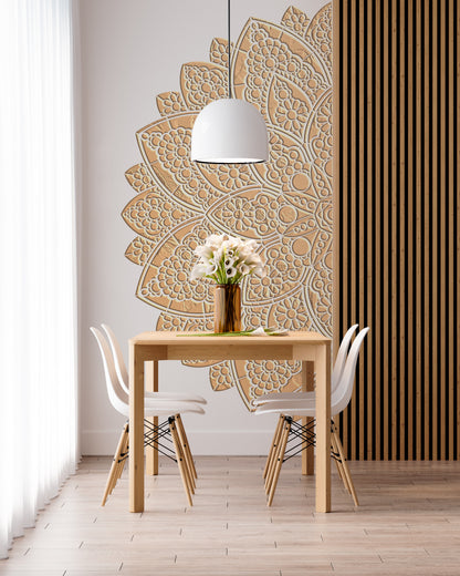 Create a unique design with the DFA Mandala stencil for plaster and paint 0.3-1 mm (С00136)