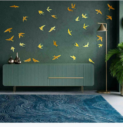 Create your own design: Mirror Birds for unique compositions, 11 pcs/21 pcs/31 pcs, 31 pcs, Silver