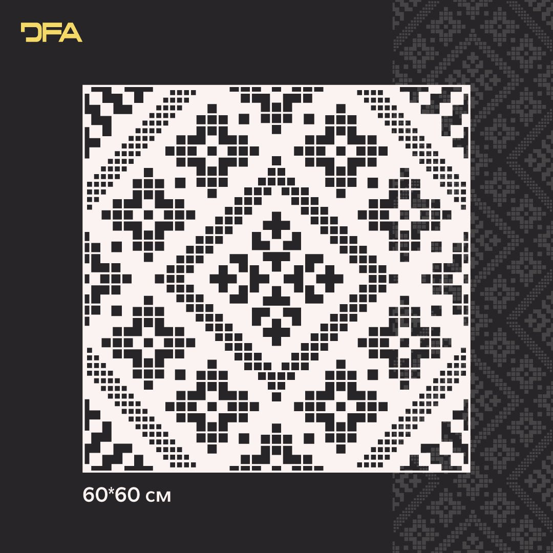Stencil DFA Embroidery for plaster and paint 0.3-1mm (Z00044)