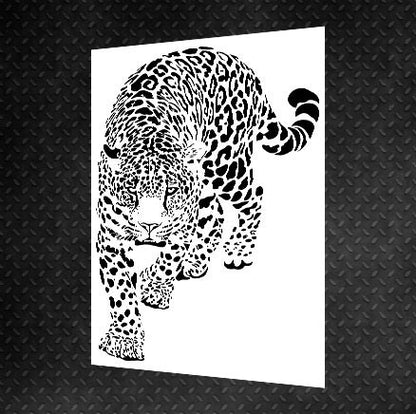 DFA Stencil Tiger reusable for decorative plaster and paint 0.3-1mm (J00019)