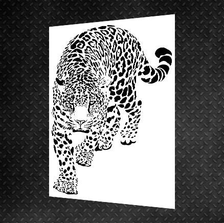 DFA Stencil Tiger reusable for decorative plaster and paint 0.3-1mm (J00019)