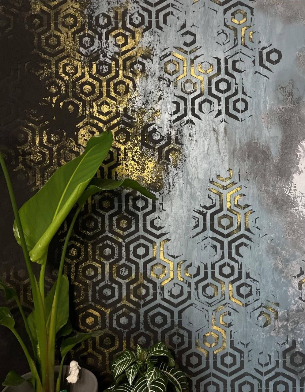 Unique geometric interior design with DFA stencil Geometry 0.3-1mm (G00025)