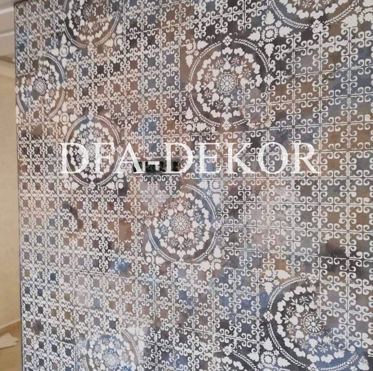 Decorative stencil DFA square pattern, 0.3-1mm (K00013)