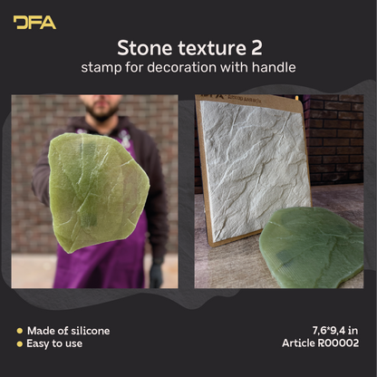 Stone Texture 2 Silicone Stamp for Decorative Plaster Walls
