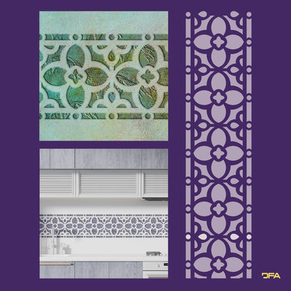 Stencil DFA Border for plaster and paint 0.3-1mm (B00066)