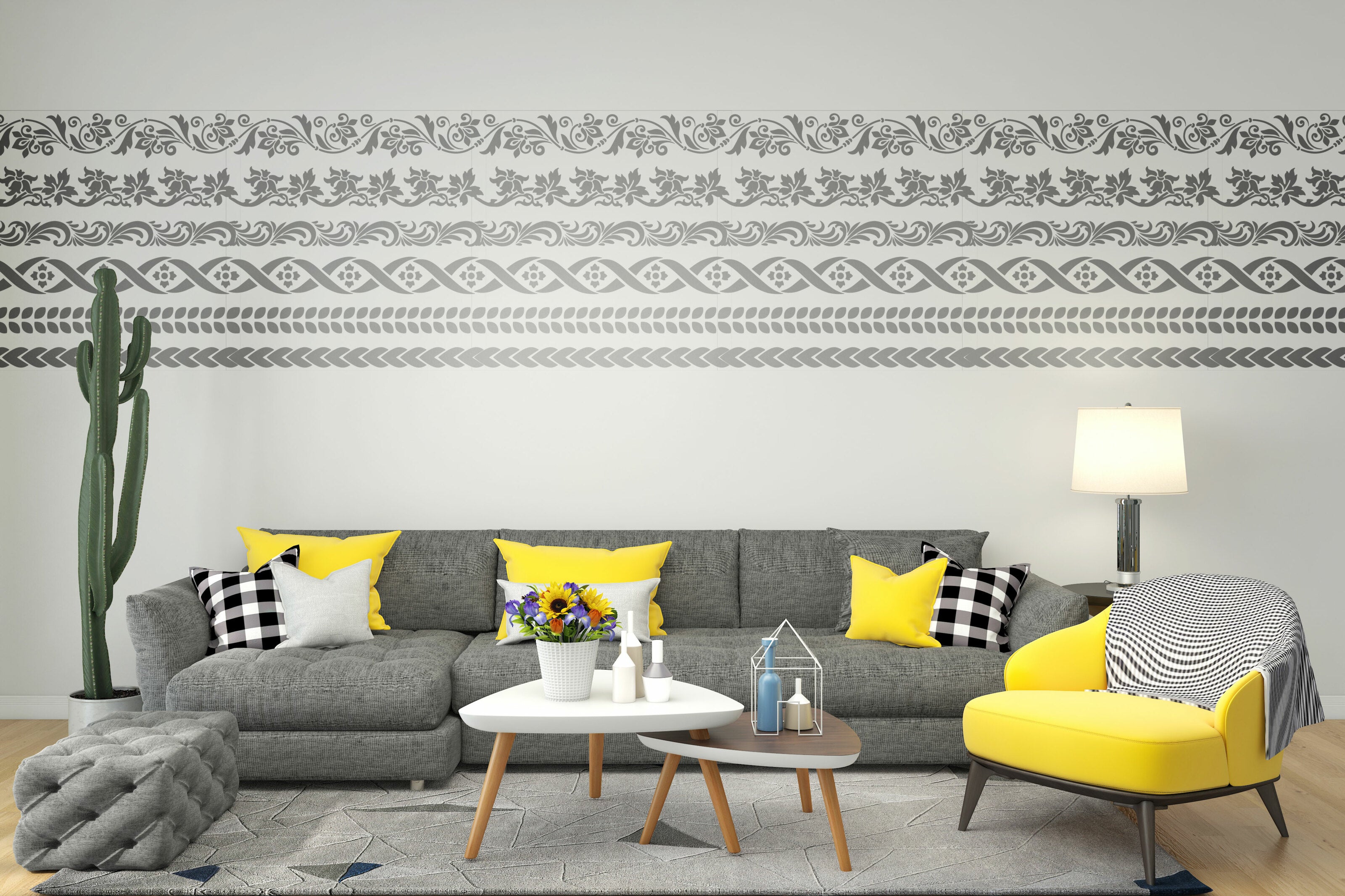 Stencil DFA Border, for plaster and paint 0.3-1mm (B00004)