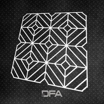 Your secret to perfect geometric designs with DFA stencil Geometry 0.3-1 mm (G00072)