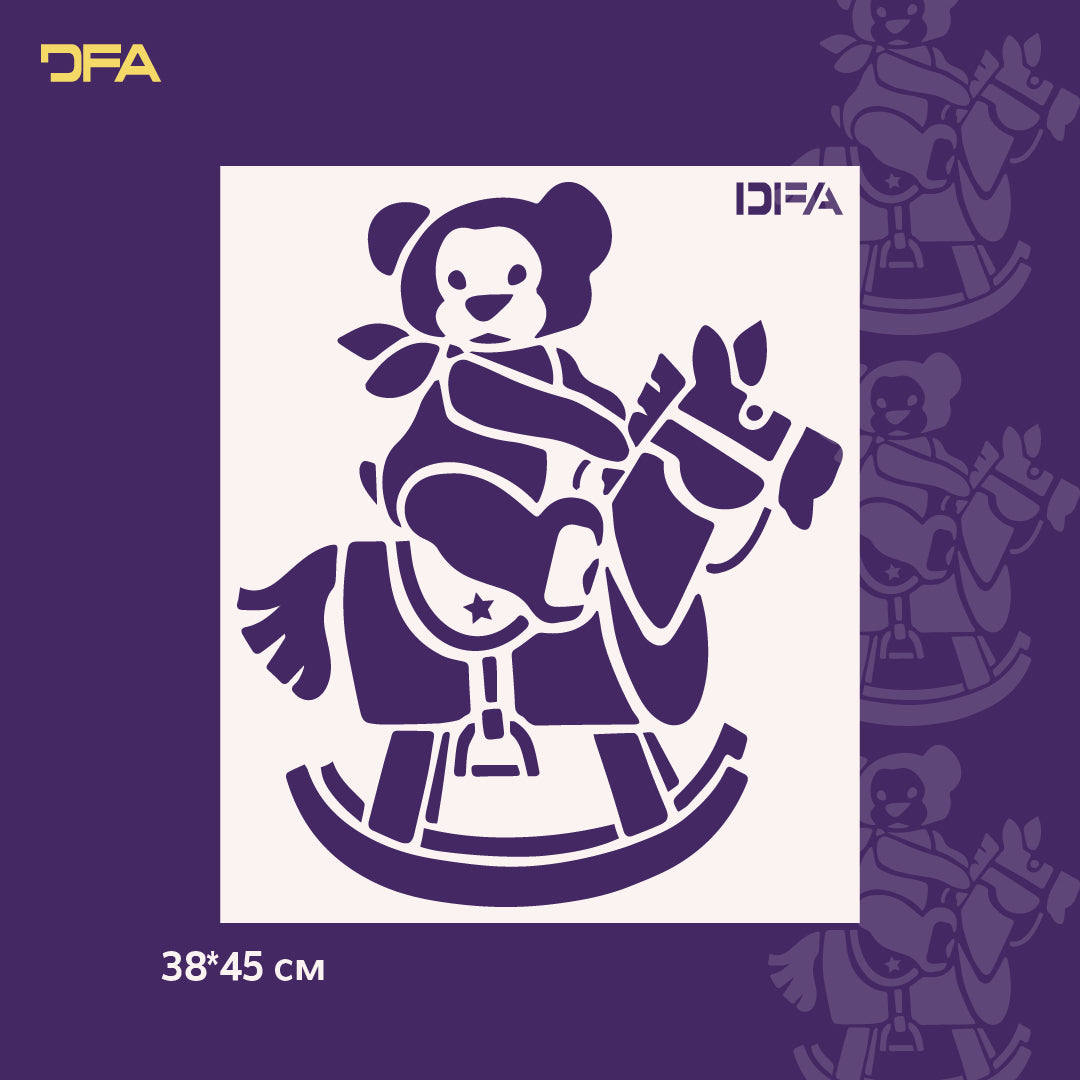 Stencil DFA Vedmdyk reusable for plaster and paint 0.3-1mm (E00060)