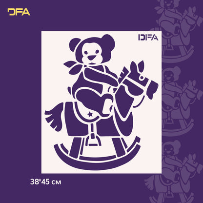 Stencil DFA Vedmdyk reusable for plaster and paint 0.3-1mm (E00060)