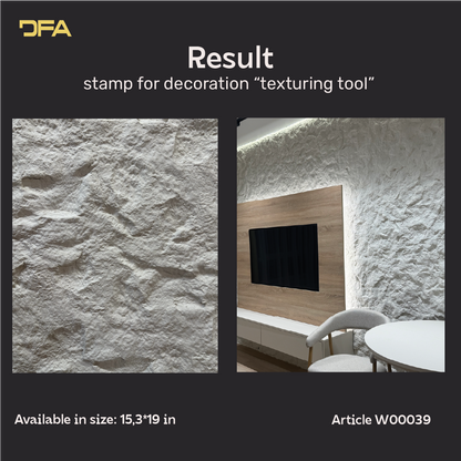 Silicone impression/stamp for decoration DFA Mazanka embossed green, thickness 21 mm (W00039)