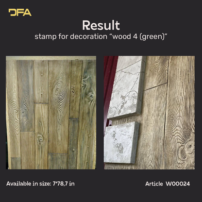 Silicone impression for decoration Tree 4 (green) W00024
