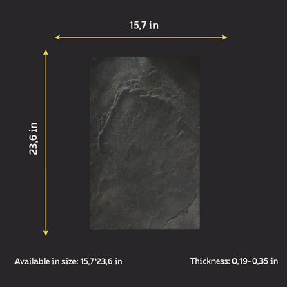 Silicone impression for decoration Stone texture 2 (black) W00027
