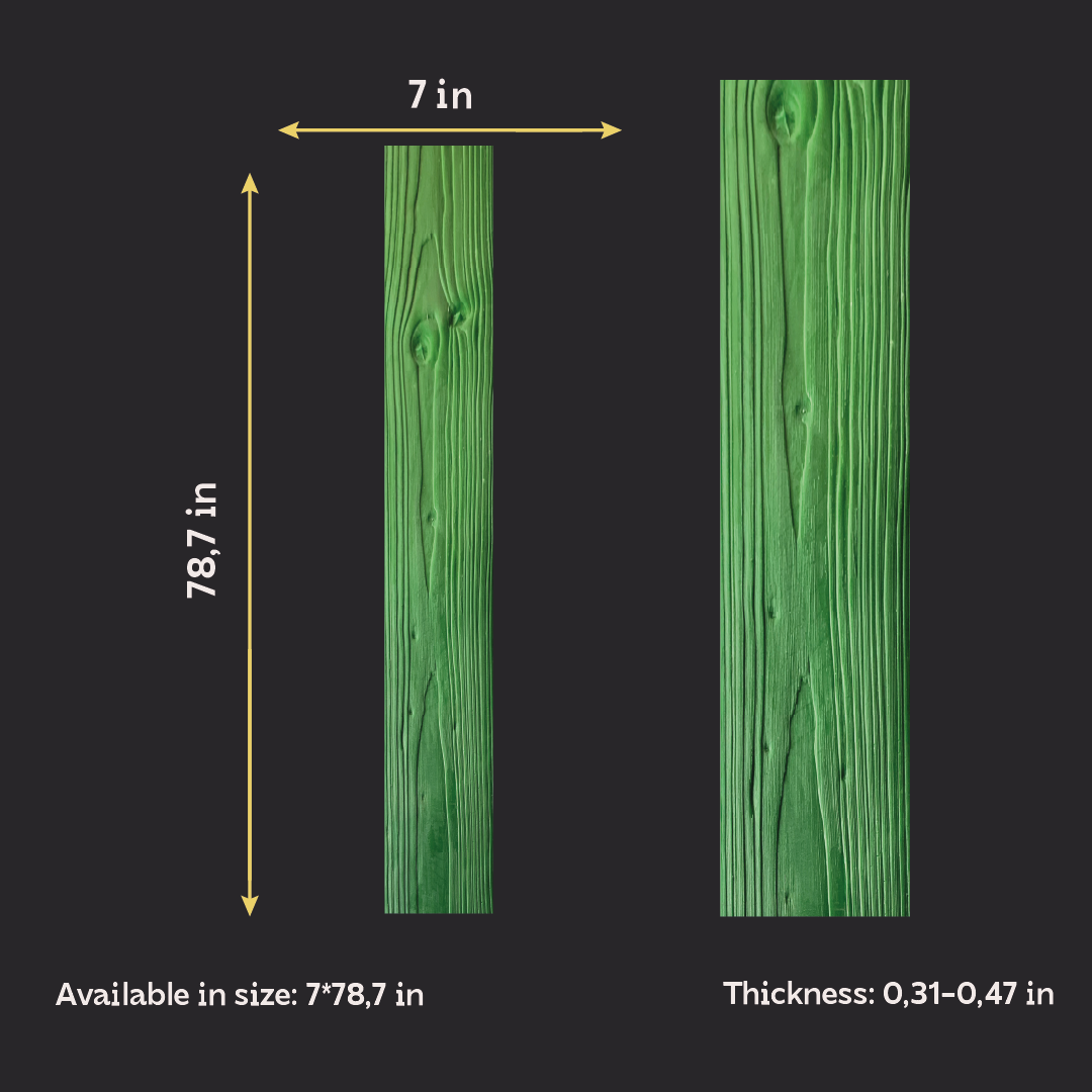 Silicone impression for decoration Tree 4 (green) W00024
