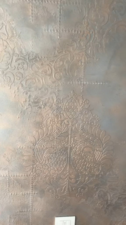 Stencils DFA set for decoration under plaster and paint (Damask 25 + Damascus 22 + Oriental 21) 0.3-1 mm (N00130)