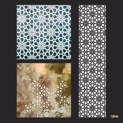 Stencil DFA for decoration Geometry for plaster and paint 0.3-1 mm (G00151)