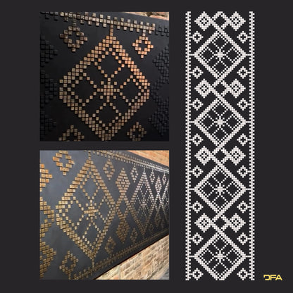 Stencil DFA Embroidery for plaster and paint 0.3-1 mm (Z00068)