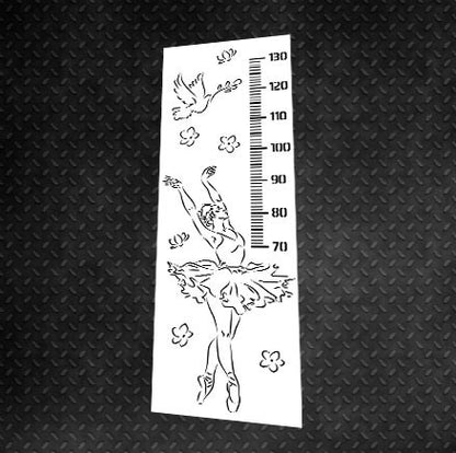 Reusable stencil DFA for plaster and paint 0.3-1mm Rostomer Ballerina (E00011)
