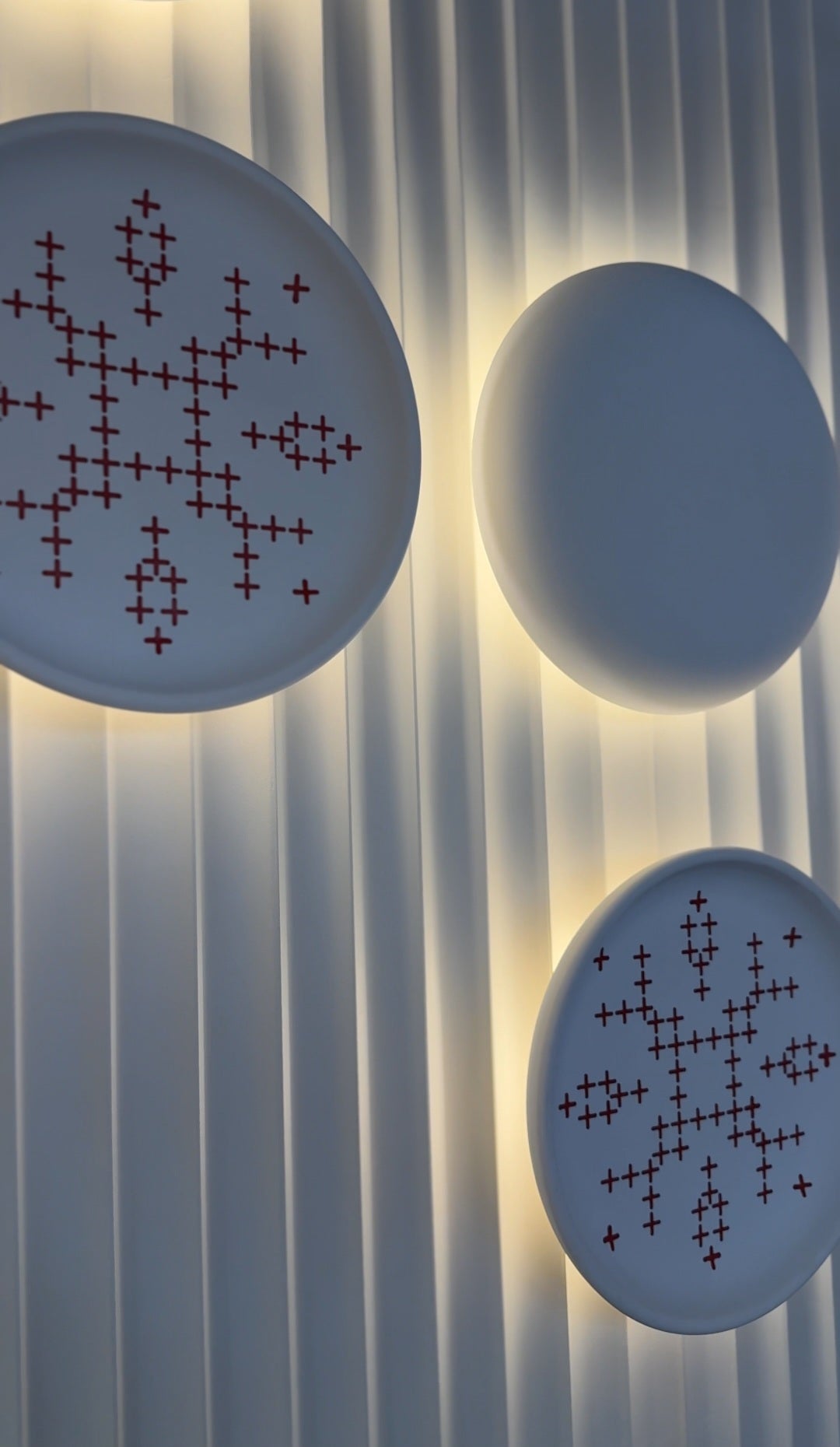 Ukrainian style in the interior: stencil DFA Vyshyvanka cross pattern 0.3-1 mm (Z00074)