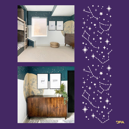 Stencil DFA Constellation for plaster and paint 0.3-1 mm (X00137)