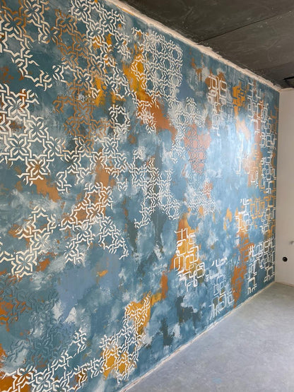 Create a unique geometric interior design with DFA stencil Geometry 0.3-1 mm (G00003)