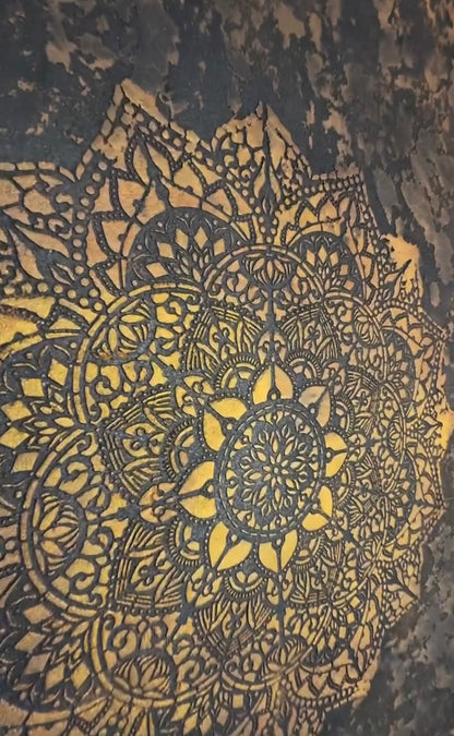 Stencil DFA reusable Round pattern 51 Mandala for plaster and paint 0.3-1mm (С00051)