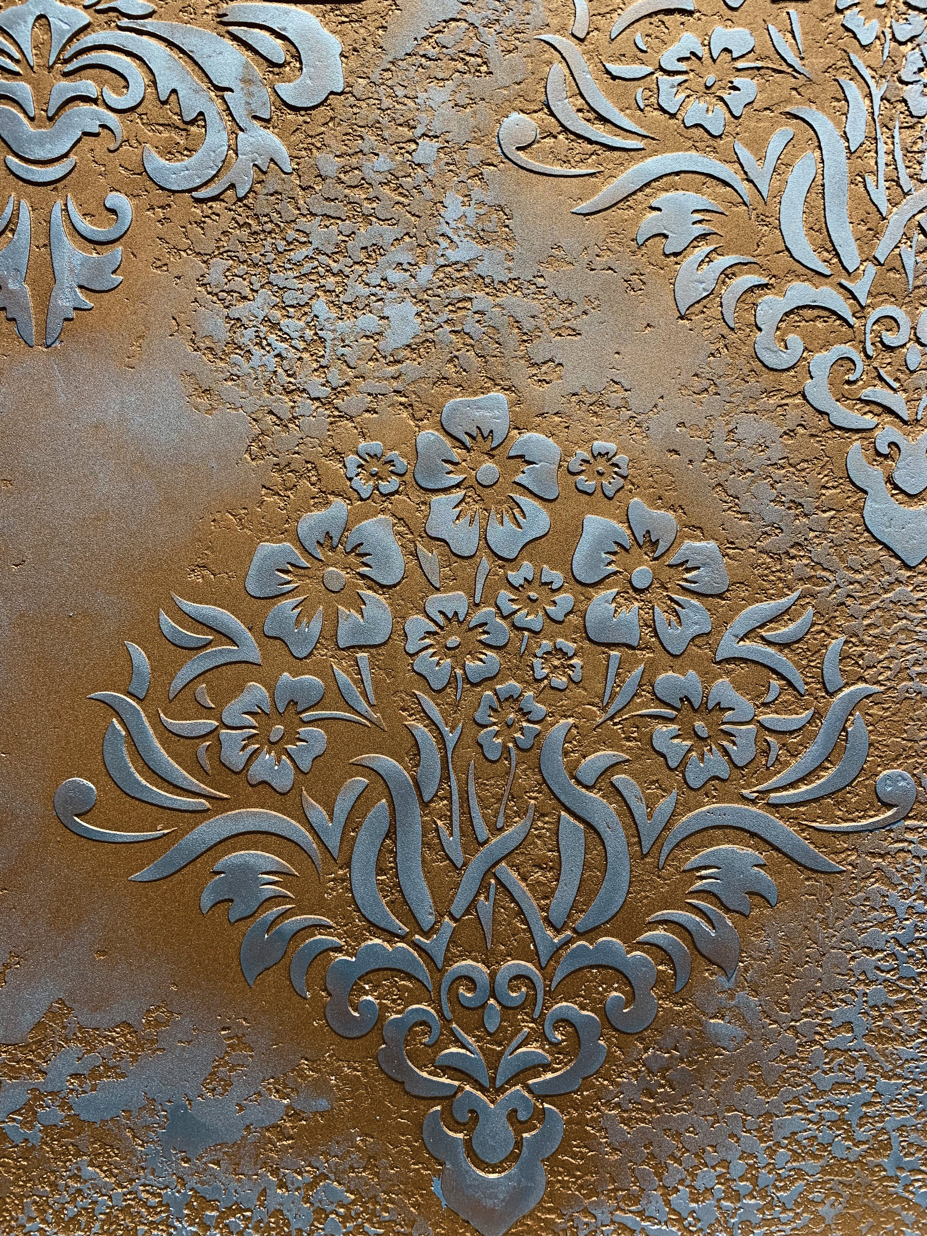 Reusable stencil DFA Damascus, for plaster and paint 0.3-1mm (D00017)