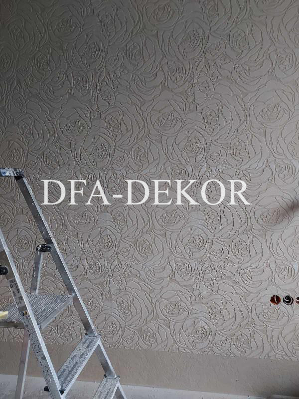 Stencil DFA for decoration Nature Rose for plaster and paint 0.3-1mm (P00017)