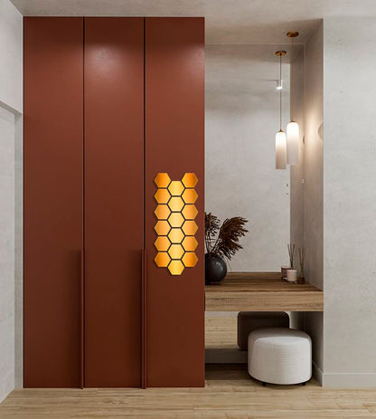 DFA Honeycomb Mirror Decor: A Modern Geometric Accent for Any Space, 18pcs/36pcs (YA00028)