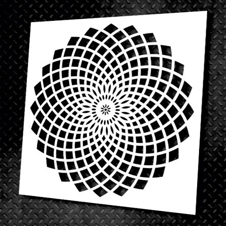 Stencil DFA reusable Round pattern 15 for plaster and paint 0.3-1mm (С00015)