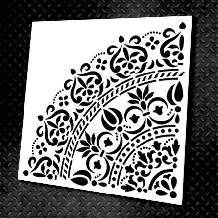 Stencil DFA reusable Round pattern 54 for plaster and paint 0.3-1mm (C00054)