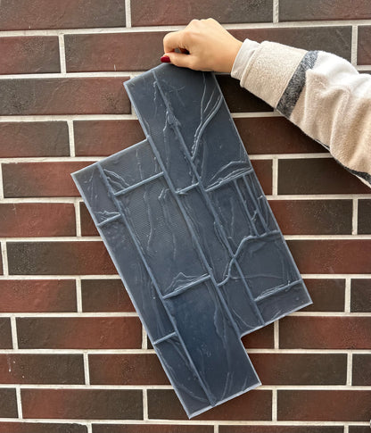 Silicone impression for decoration decorative stone (clinker) W00033