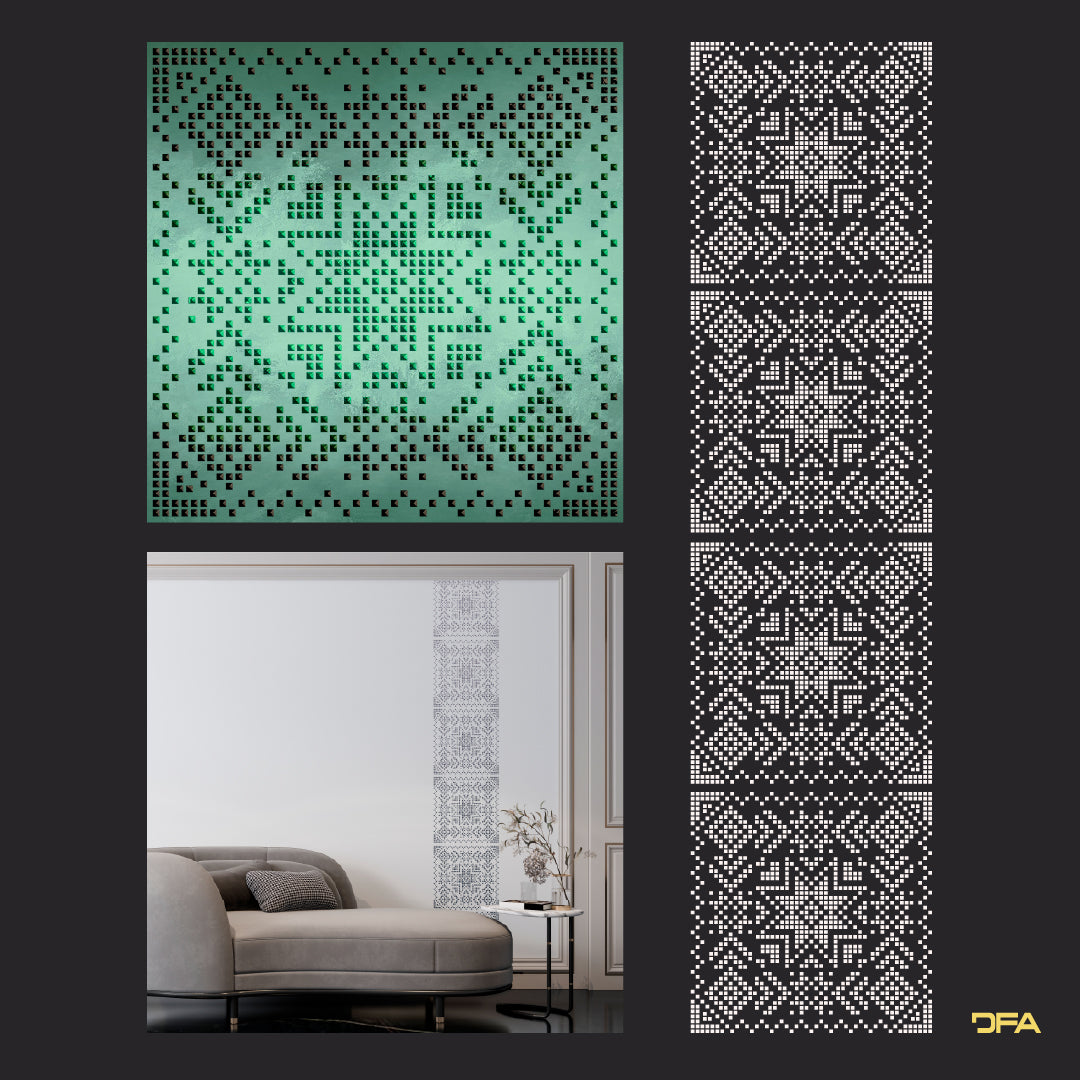 Stencil DFA Embroidery for plaster and paint 0.3-1mm (Z00062)