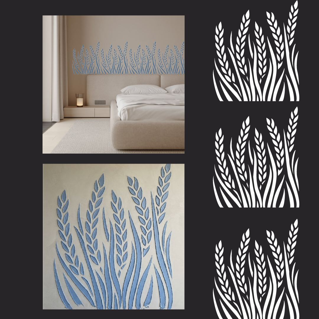 DFA Reusable Stencil "Nature" for Plaster and Paint 0.3–1 mm  (P00193)