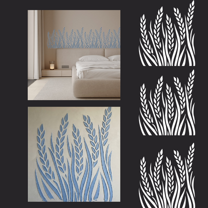 DFA Reusable Stencil "Nature" for Plaster and Paint 0.3–1 mm  (P00193)