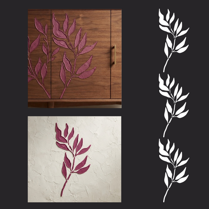 DFA "Flower" Stencil for Decoupage on Interior Decor Items (P00208)