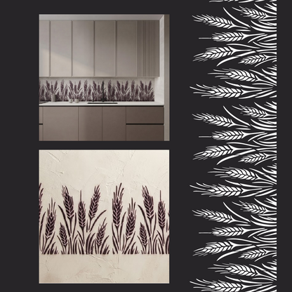 DFA Reusable Stencil "Nature" for Plaster and Paint 0.3–1 mm  (P00192)