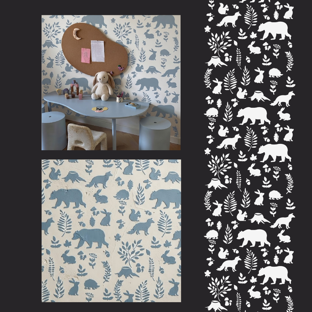 Forest-themed wall decor — creating a magical nursery atmosphere with DFA 0.3–1 mm (Е00092)
