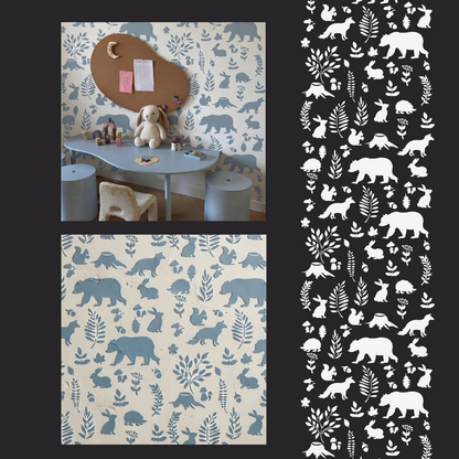 Forest-themed wall decor — creating a magical nursery atmosphere with DFA 0.3–1 mm (Е00092)