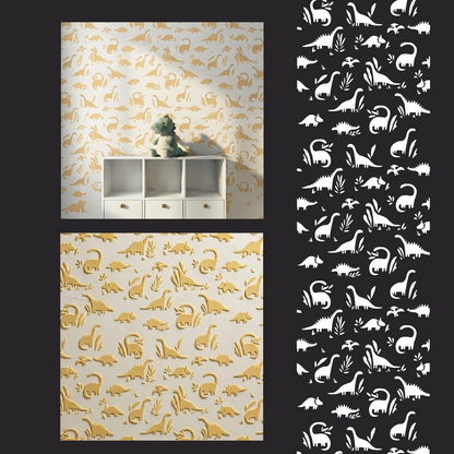 "Dinosaurs" photo wallpaper — a magical atmosphere in the children's room (DFA material 0.3–1 mm, art. E00096)