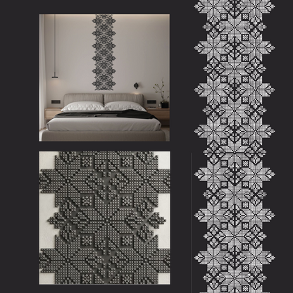 Stylish Ukrainian ornament easily with DFA Vyshyvanka stencil 0.3-1 mm (Z00090)