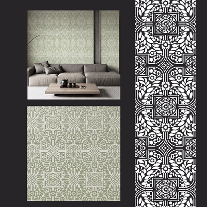 Create modern designs easily with the DFA Geometric Pattern 0.3-1 mm stencil (G00167)