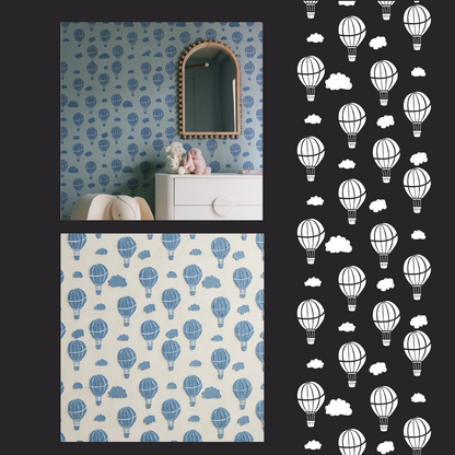 "Balloons" photo wallpaper — a magical atmosphere in the children's room (material DFA 0.3–1 mm, art. E00094)