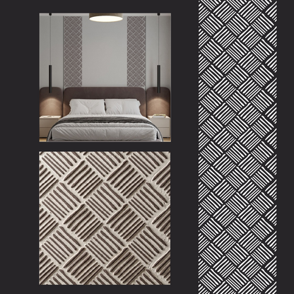 Create modern art decor with the DFA Loft stencil (0.3–1 mm, L00064)