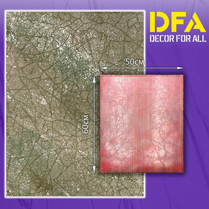 Silicone impression for decoration Marble veins red W00003